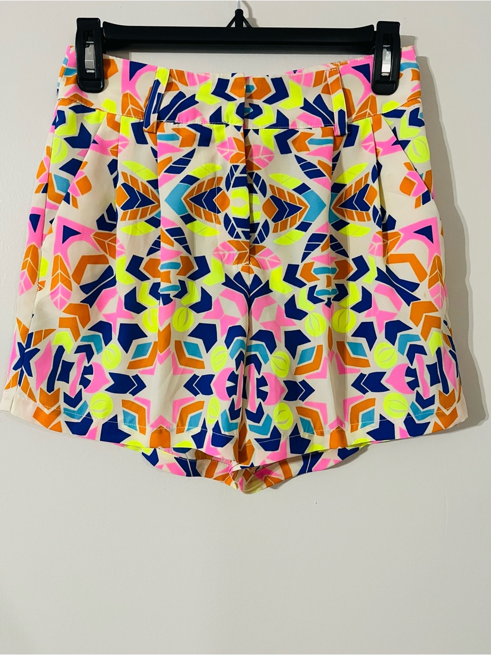 NWOT Mara Hoffman Geo Neon Print Shorts Sz 4